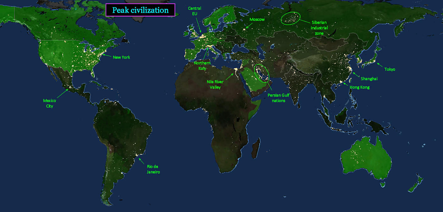 Industrialized centers, 2020 map